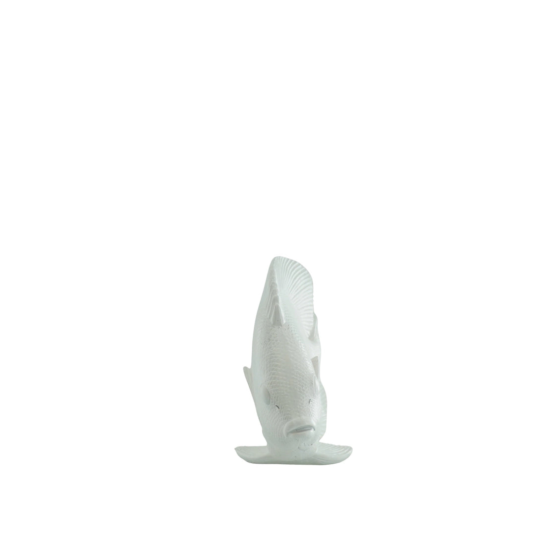 Witte Vis Decoratie – Mat Polyresin – 19,5 cm