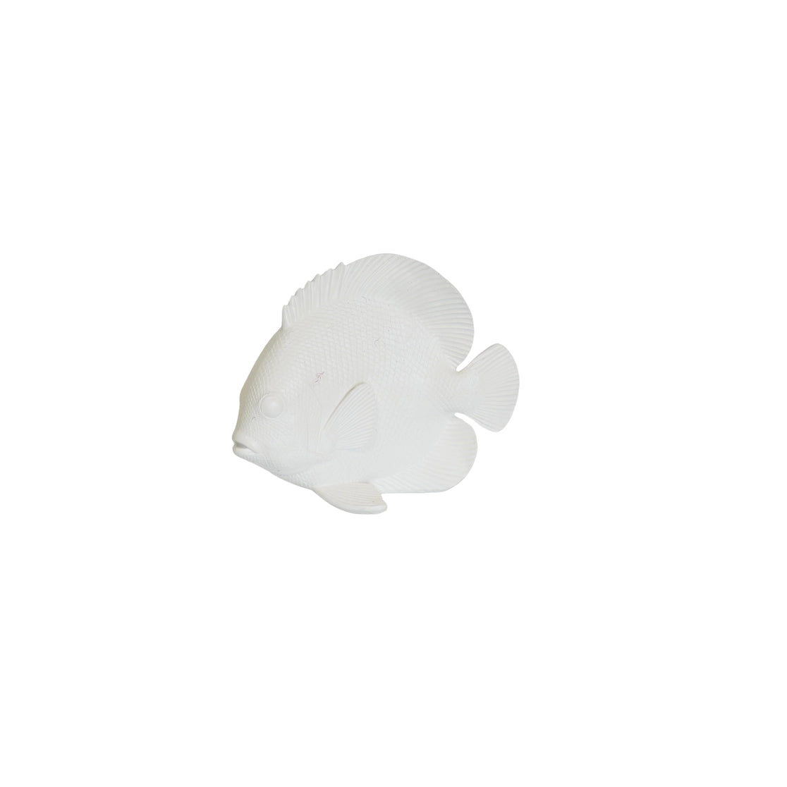 Witte Vis Decoratie – Mat Polyresin – 19,5 cm