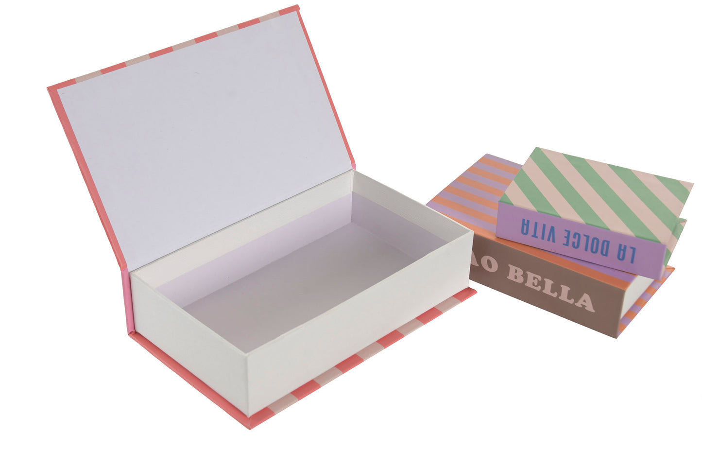 Decoration book set of 3 – book box storage boxes La Vita È Bella