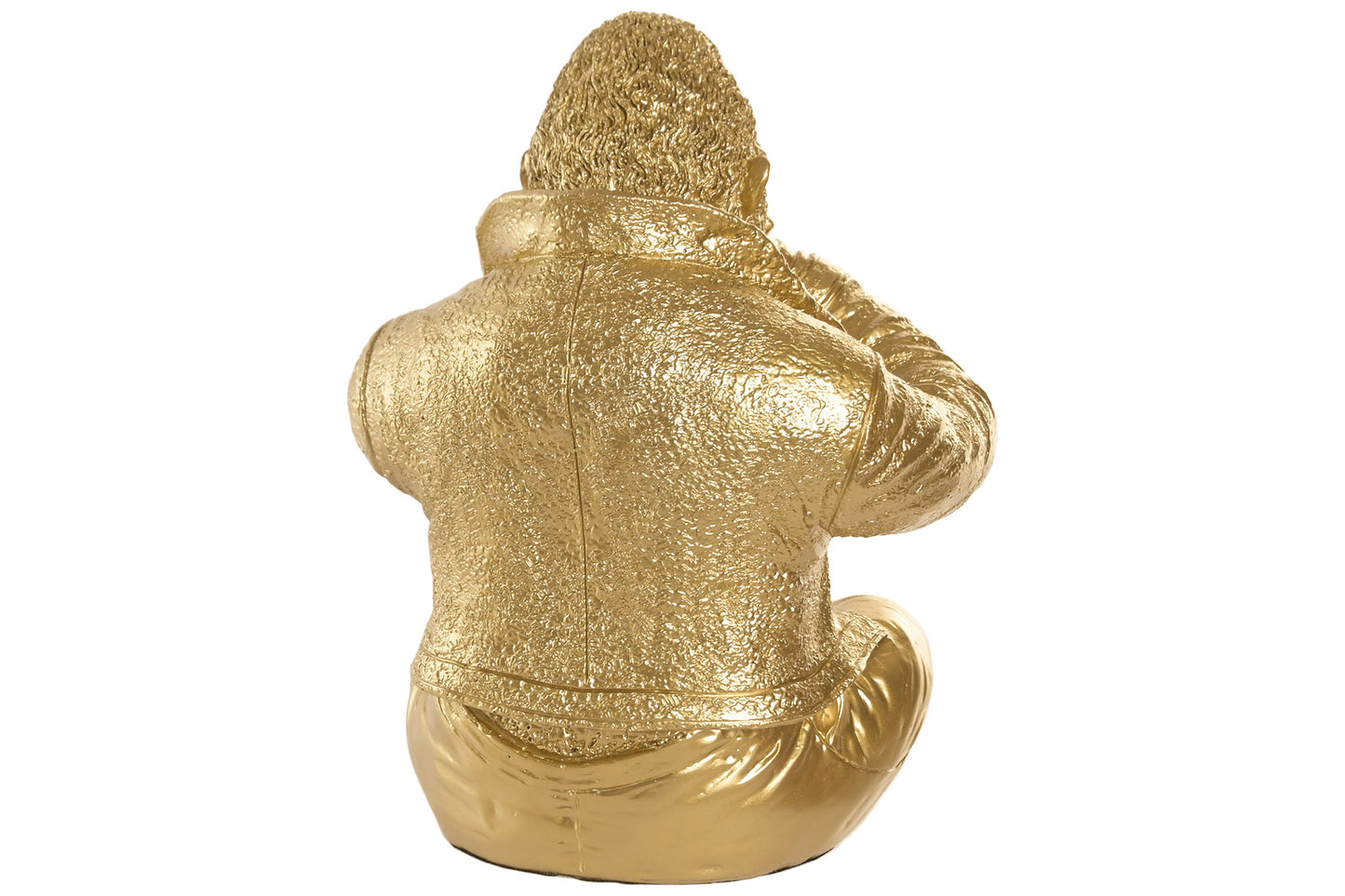 Set van 3 Gouden Gorilla Beelden See No Evil – Resin Decoratie 23 cm
