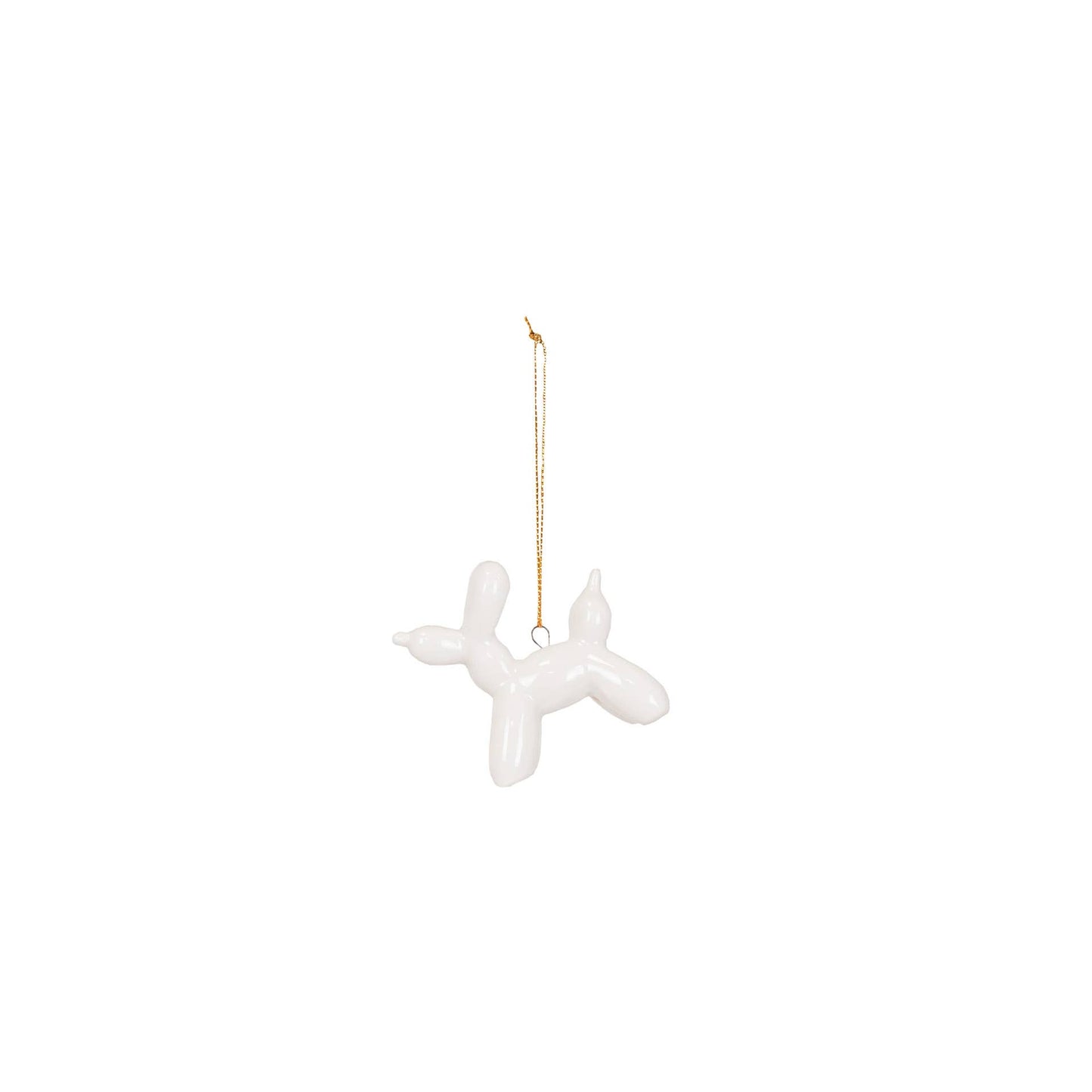Ornament Hanger – Witte Ballonhond – 6,5 cm