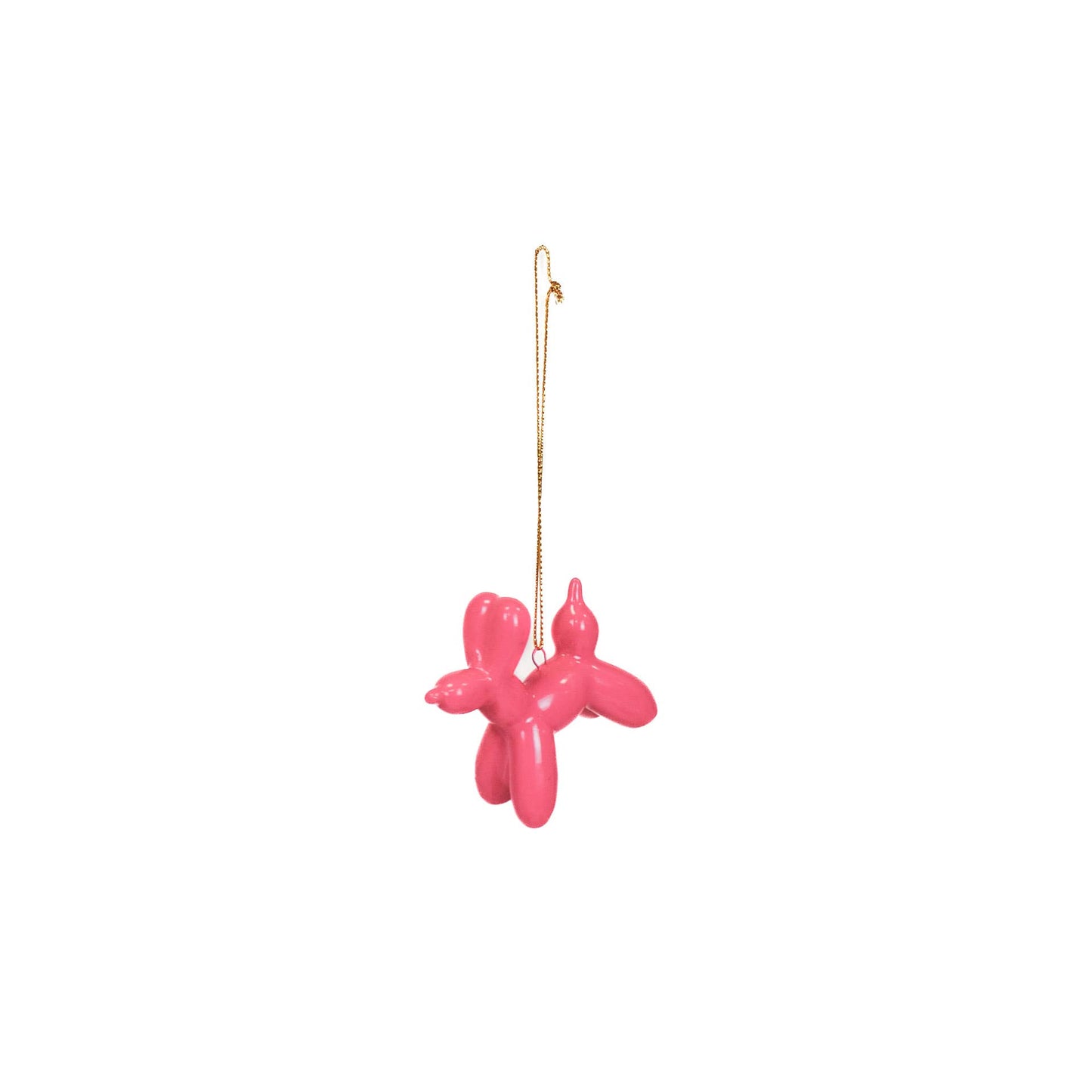Ornament Hanger – Neon Roze Ballonhond – 6,5 cm