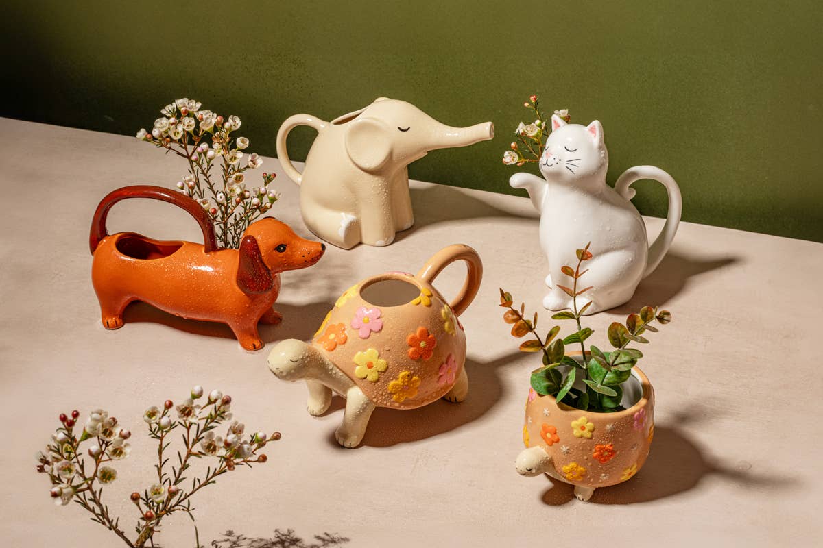 Ceramic Cat Can – White Animal Accessory – 19 cm