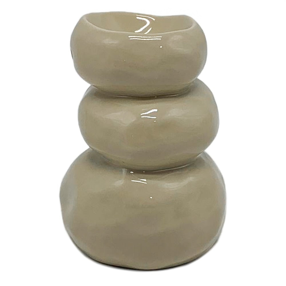 Beiger Duftbrenner für Wachsschmelzen – Kolony Pottery Duftbrenner