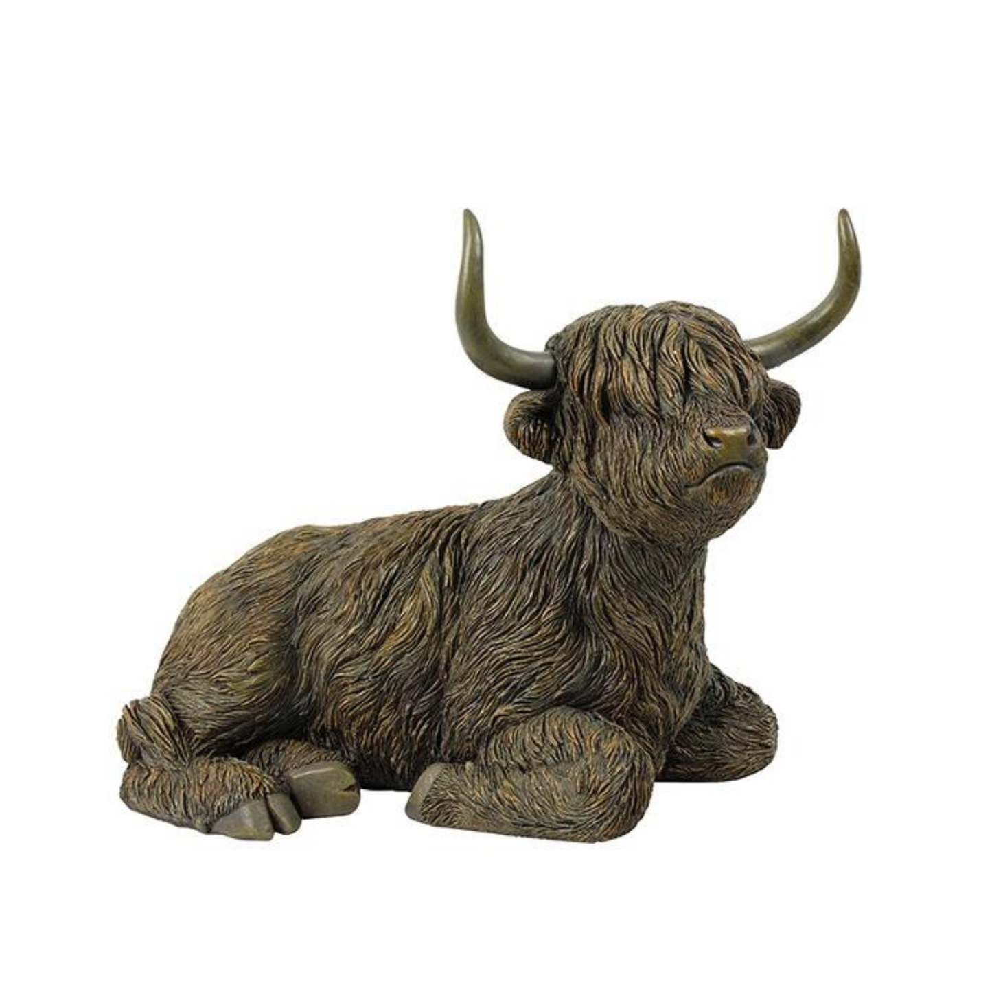 liggend hooglander beeld bruin decoratie groot