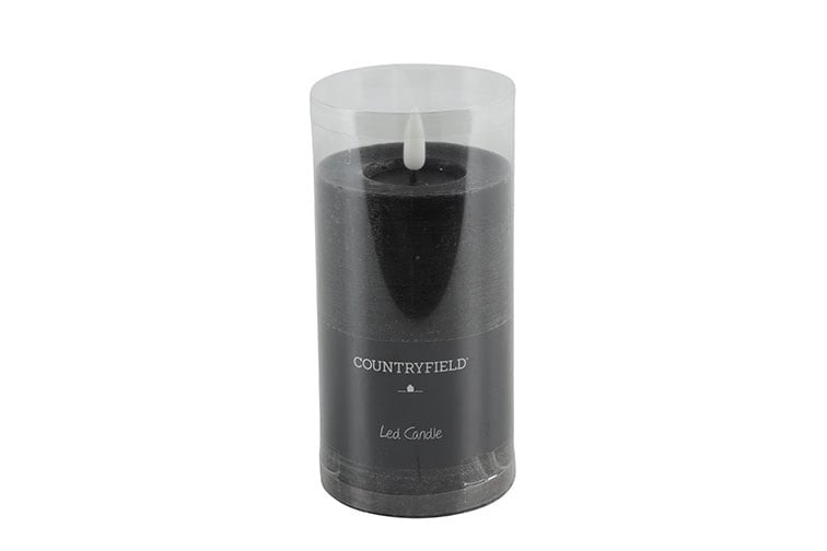 Zwarte LED Stompkaarsen – Luxe Wax Kaarsen Ø 7,5 cm in 4 formaten