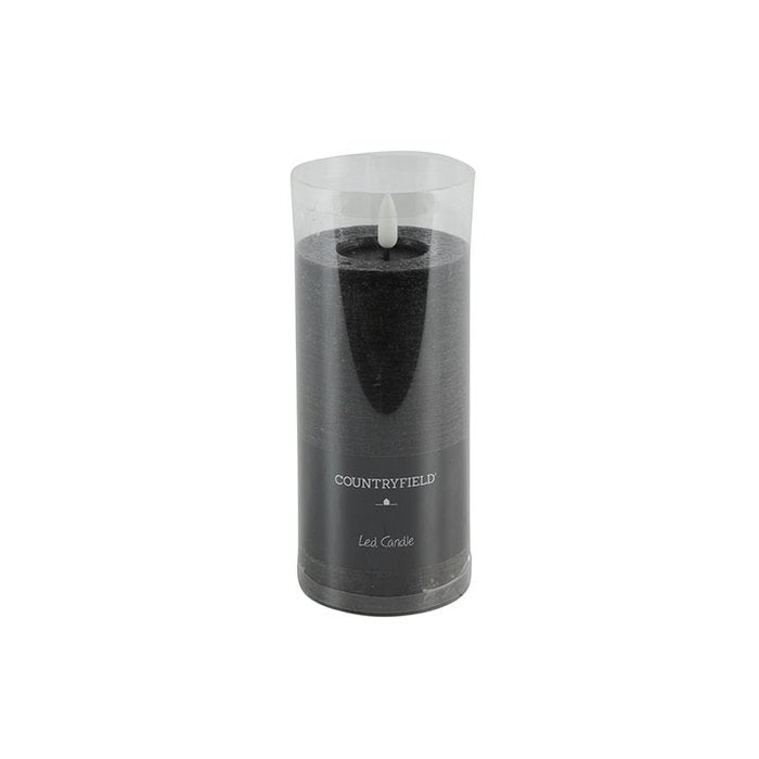 Zwarte LED Stompkaarsen – Luxe Wax Kaarsen Ø 7,5 cm in 4 formaten