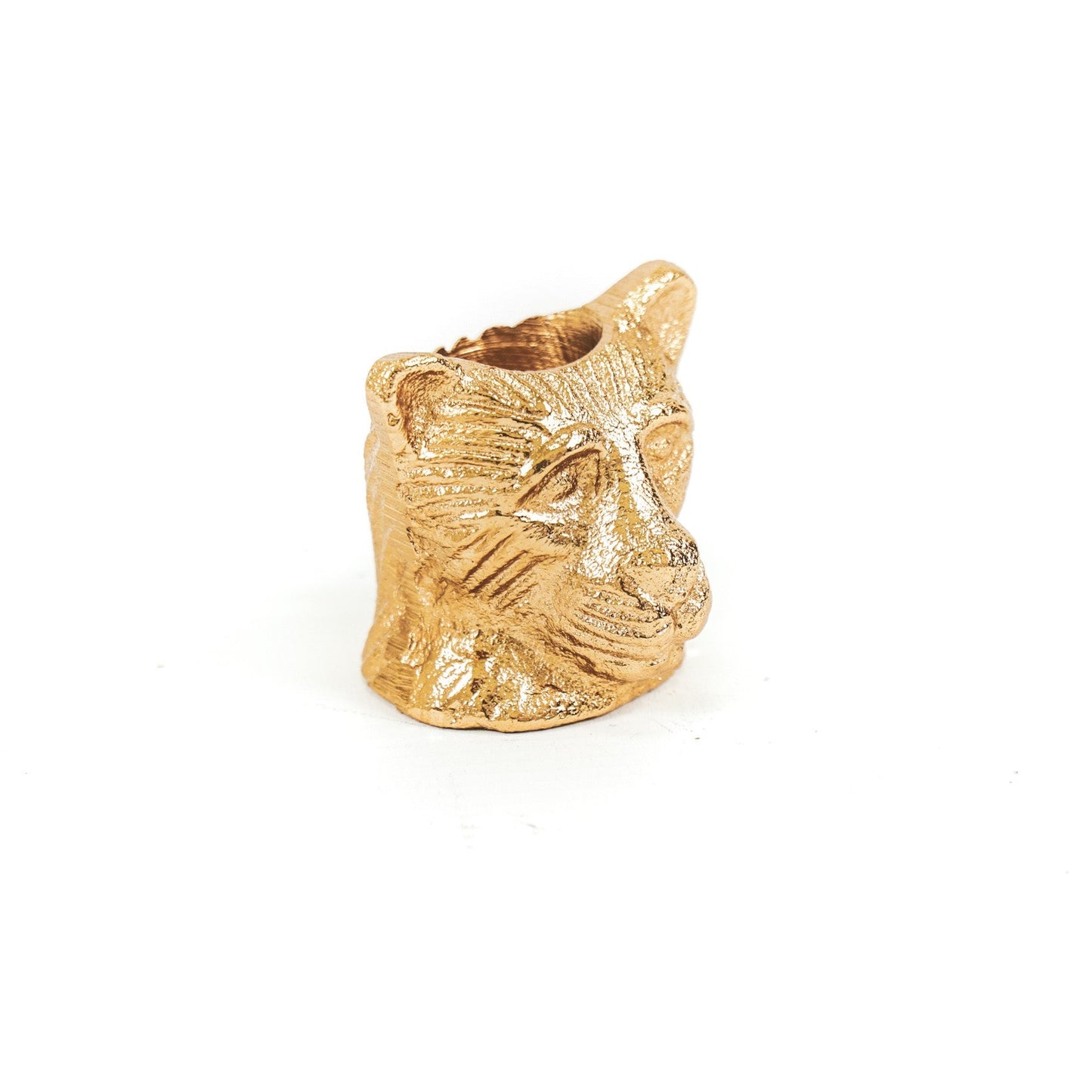 Kleine Gouden Panter Kandelaar – Compact & Chic