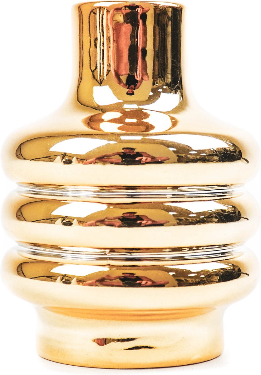Kerzenständer Bubble Gold – Keramik