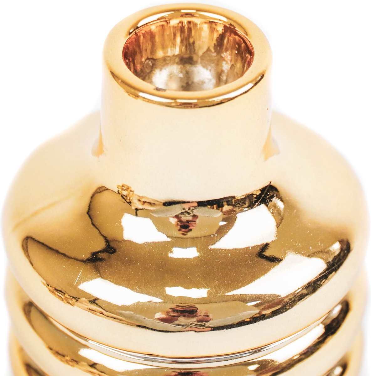 Kerzenständer Bubble Gold – Keramik