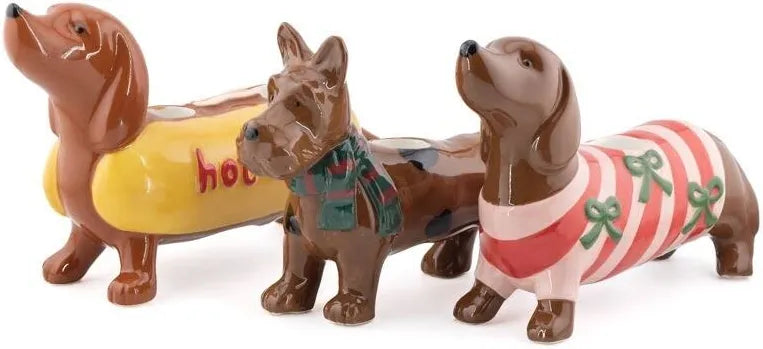 Kandelaar Teckel Hot Dog – Keramiek 20 cm