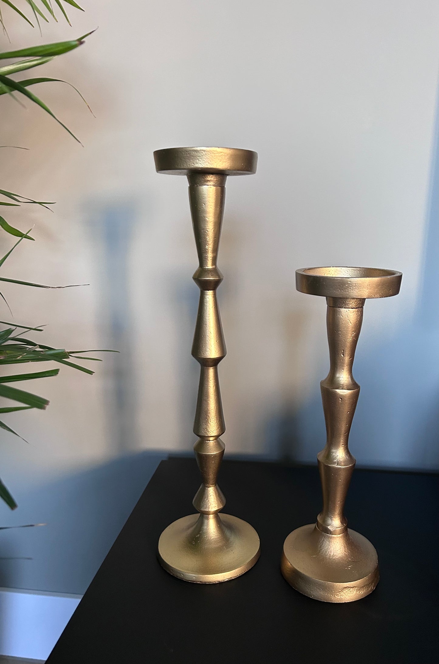 Grote gouden kandelaar 37 cm