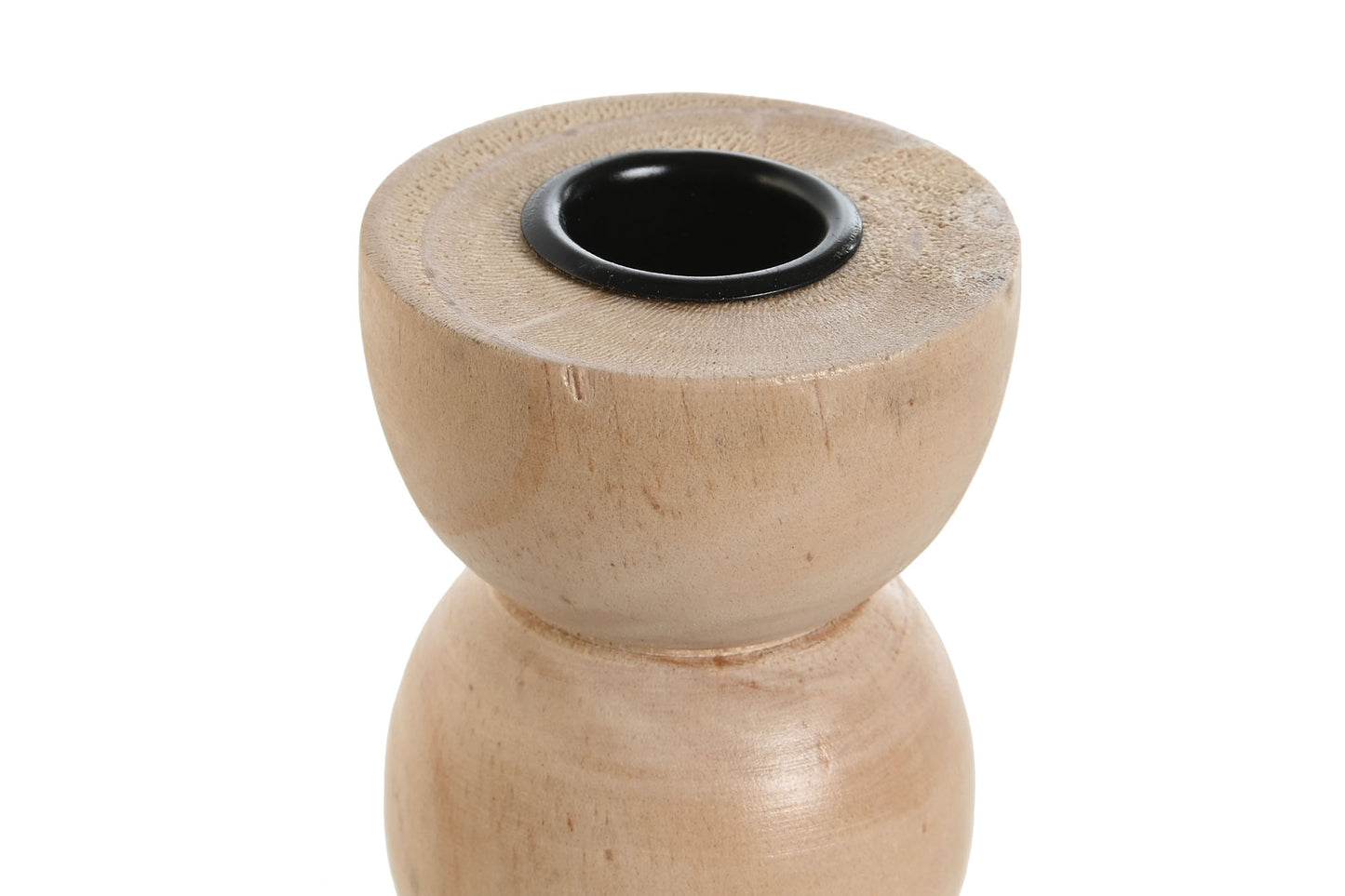 Houten Kandelaar Naturel – 12,5 cm