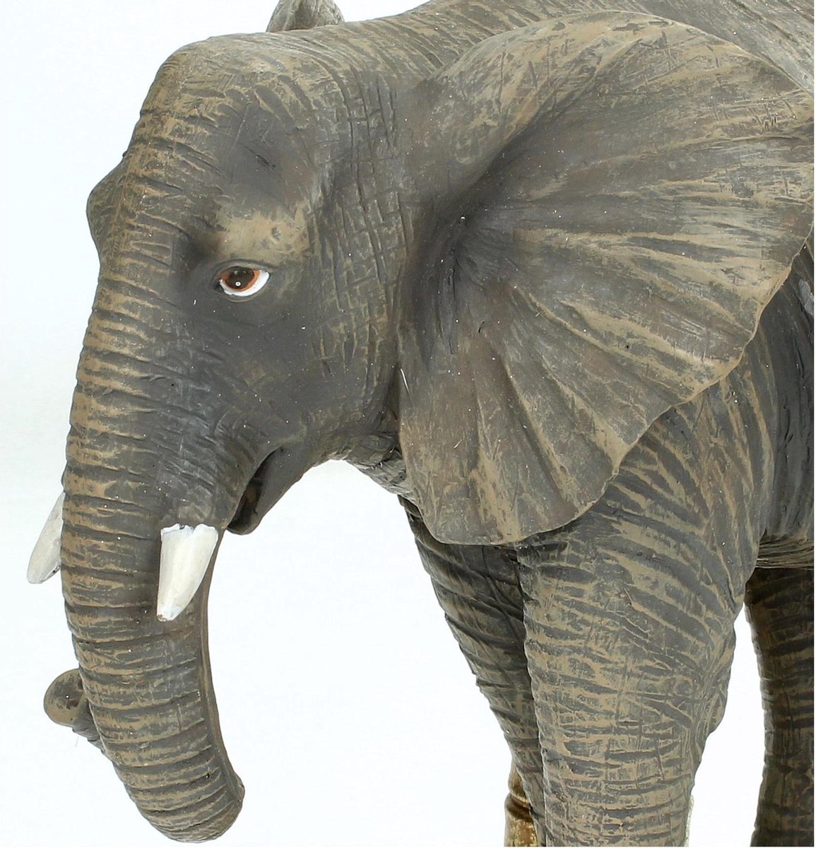 Olifant Kandelaar Onder Gouden Palmboom – 37 cm