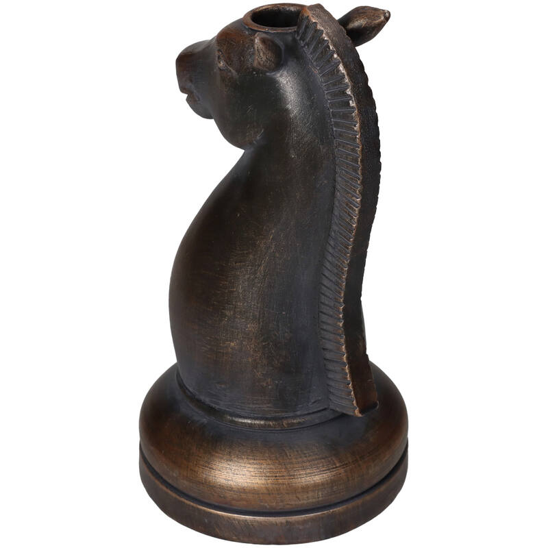 Kerzenständer Pferd – Kupfernes Schachdesign mit Klasse