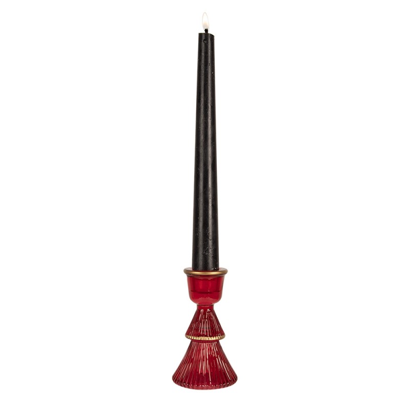 Kerzenständer Weihnachtsbaum Rot – Glas