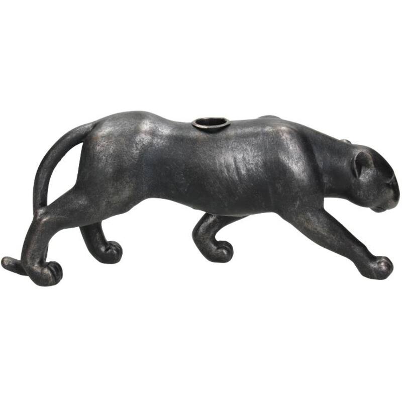 Luxe Panter Kandelaar – Zwart/Brons Staand Design