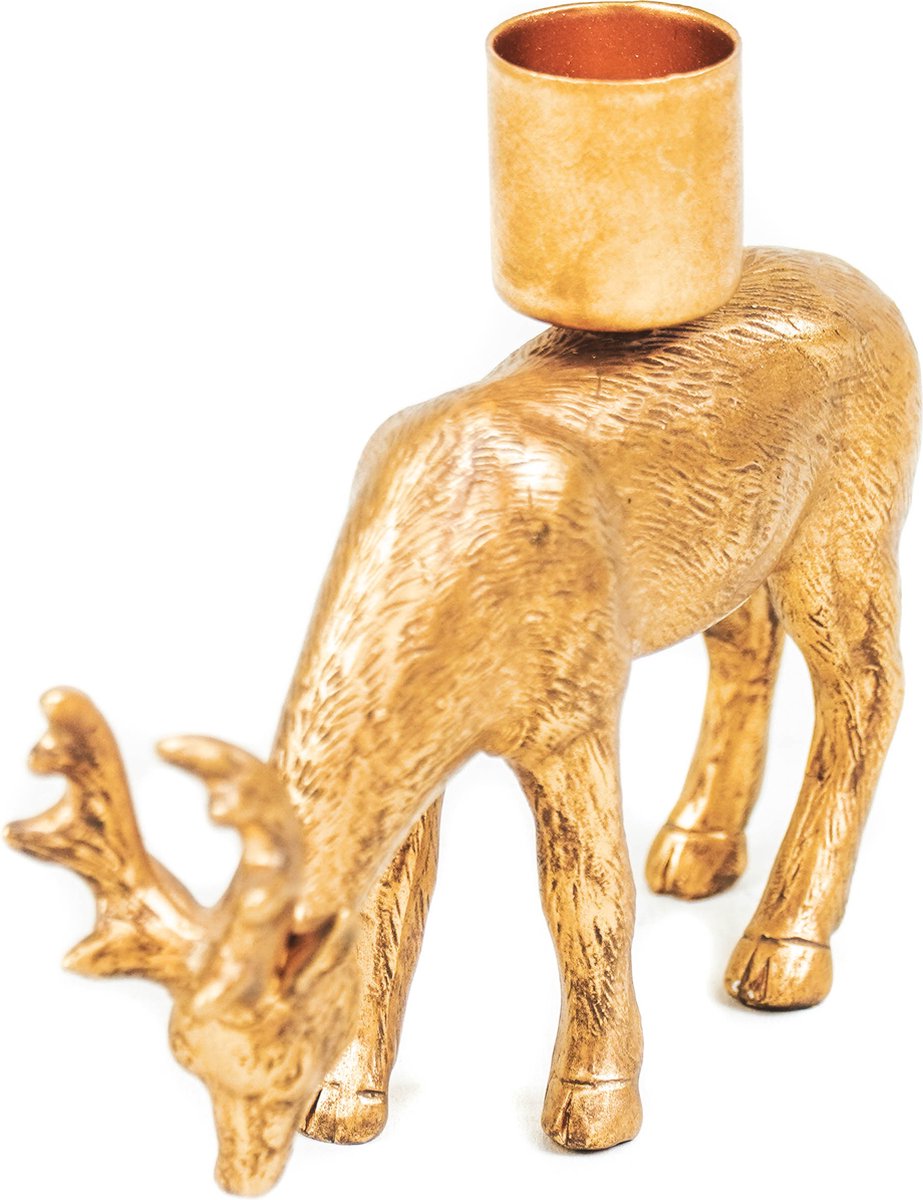 Kandelaar Staand Rendier – Goud