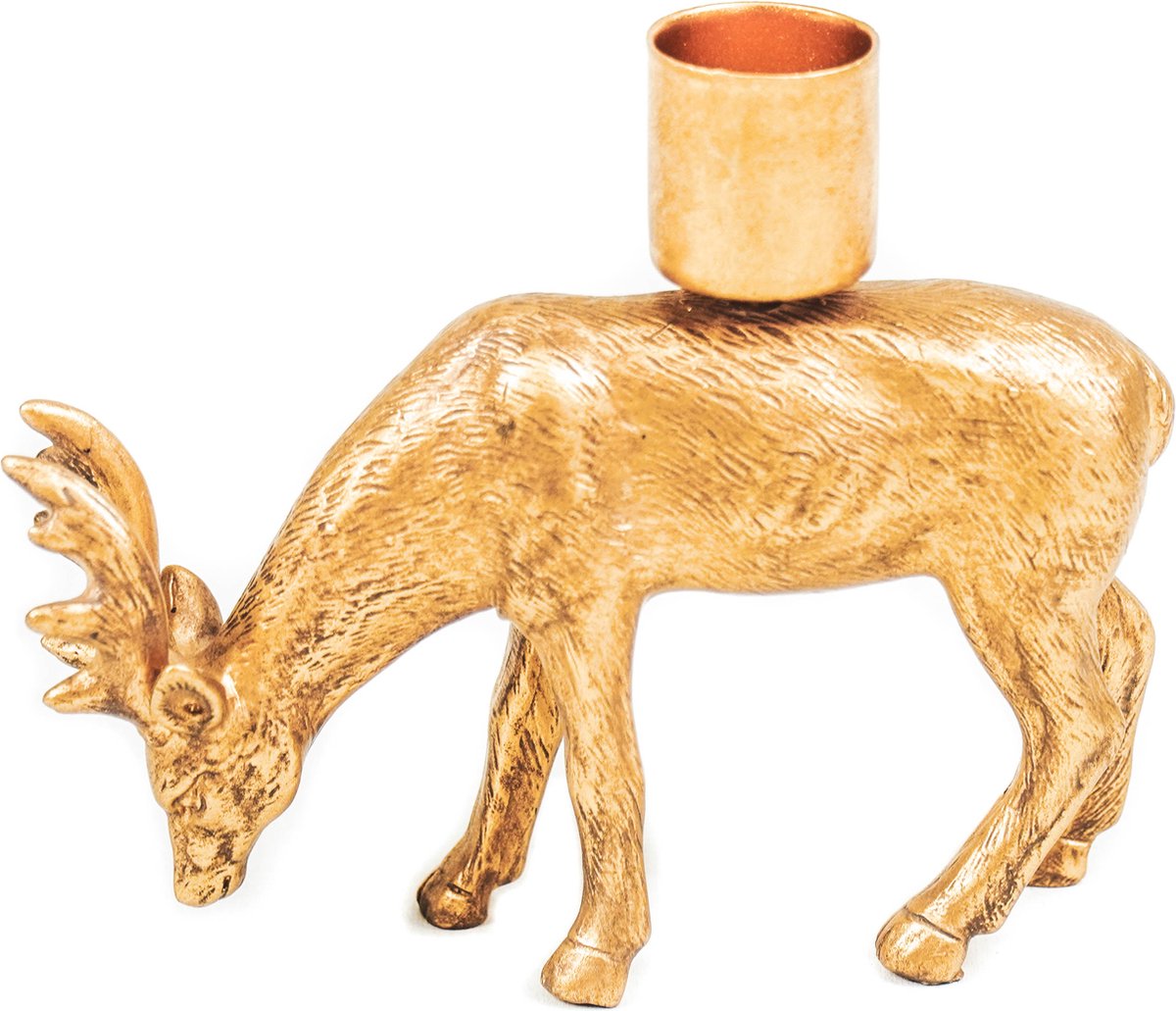 Kandelaar Staand Rendier – Goud