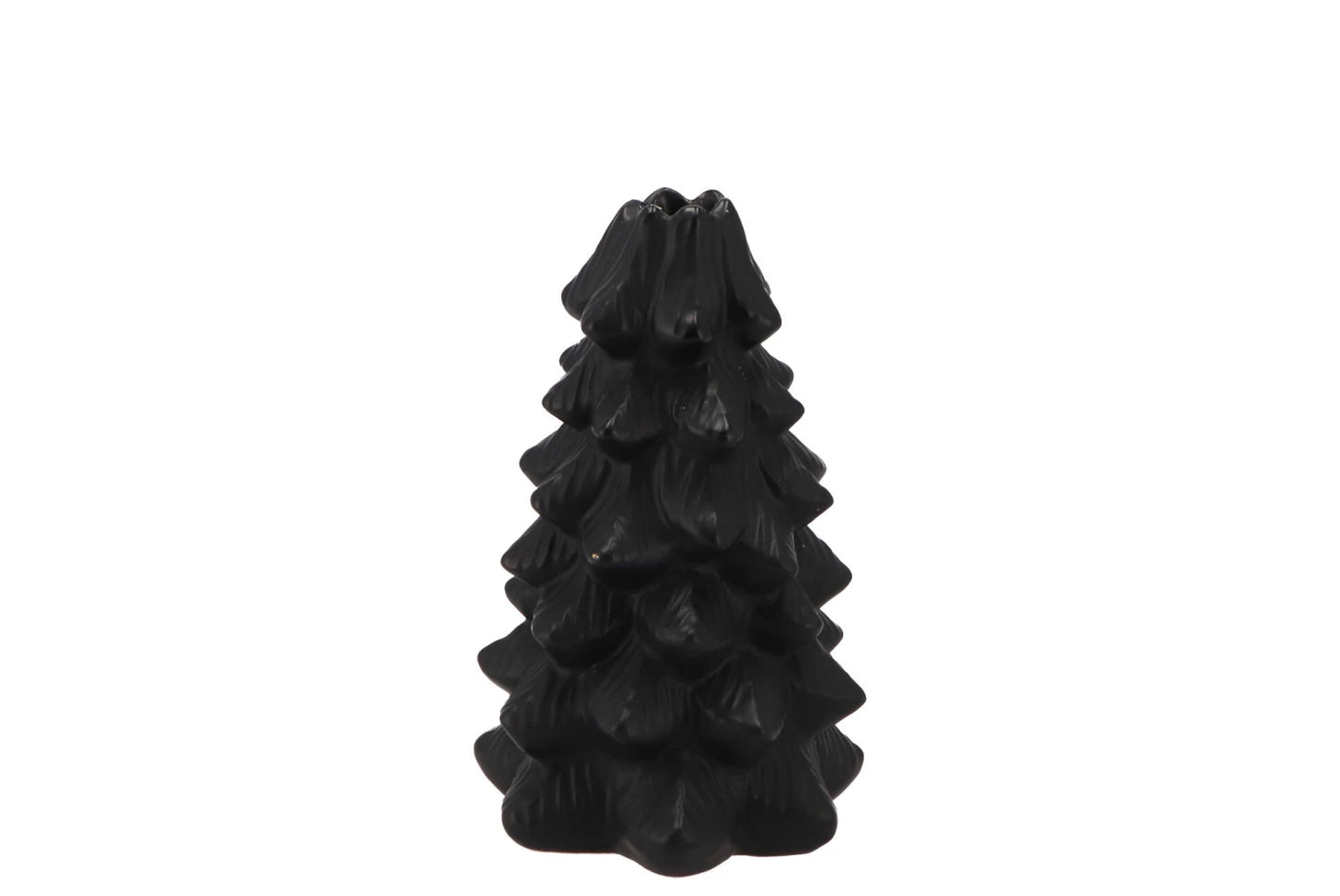 Kerzenständer Weihnachtsbaum Schwarz – Keramik – 2 Größen