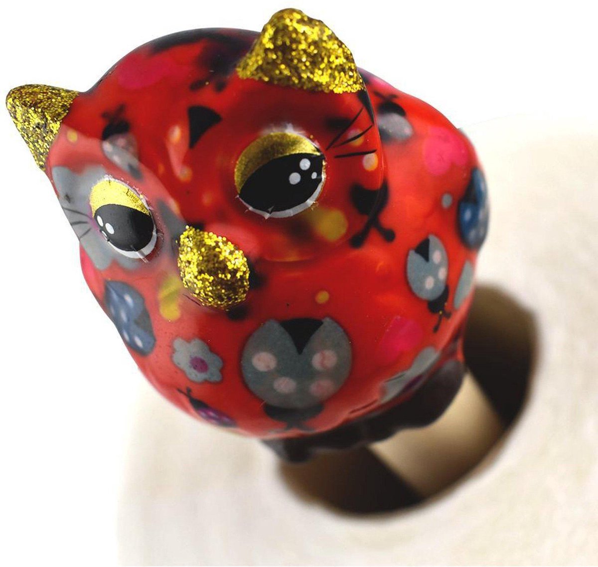 Küchenrollenhalter Owl Olive – Coccinelle Rubyred