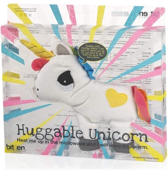 Warmtekussen Eenhoorn – Unicorn Huggable met Lavendel – 27,5 cm