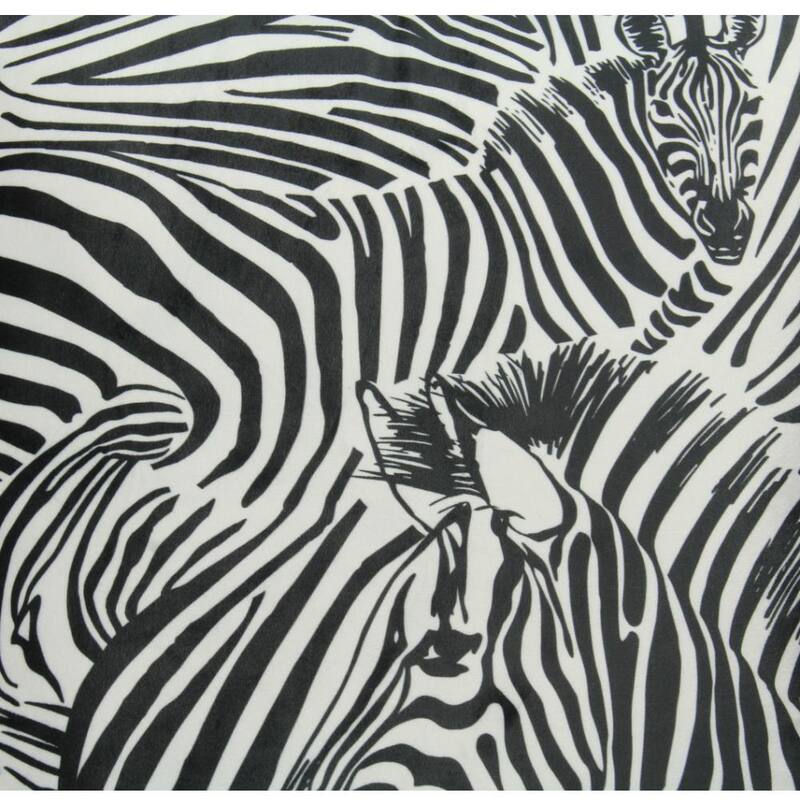 Kussen Zebra Velvet Zwart-Wit – Stijlvol en Wild