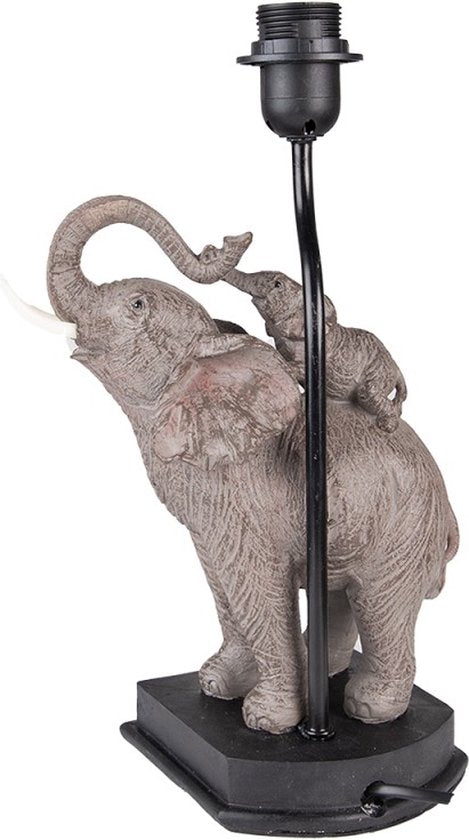 Olifantenlamp Clayre & Eef – Moeder & Baby – 36 cm