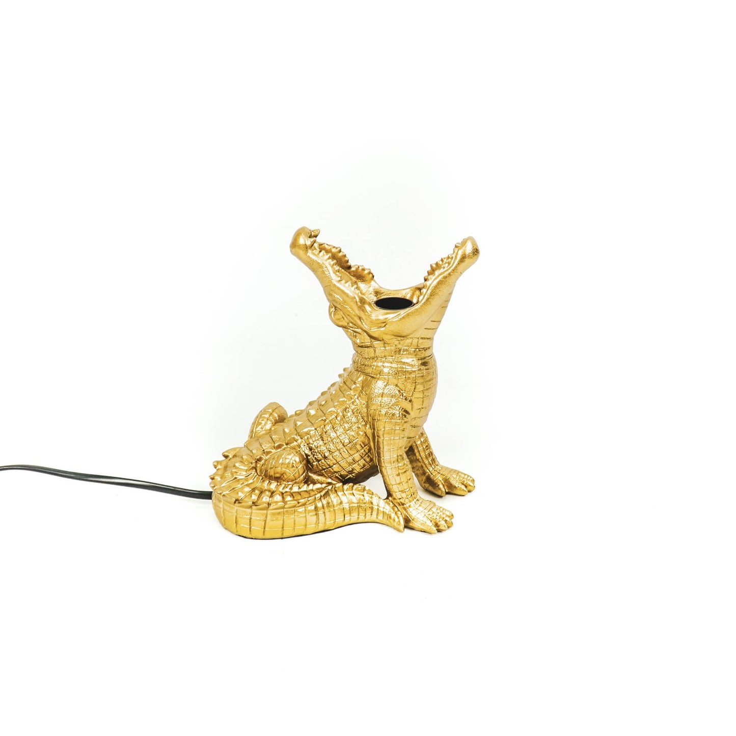 Gouden Tafellamp Krokodil