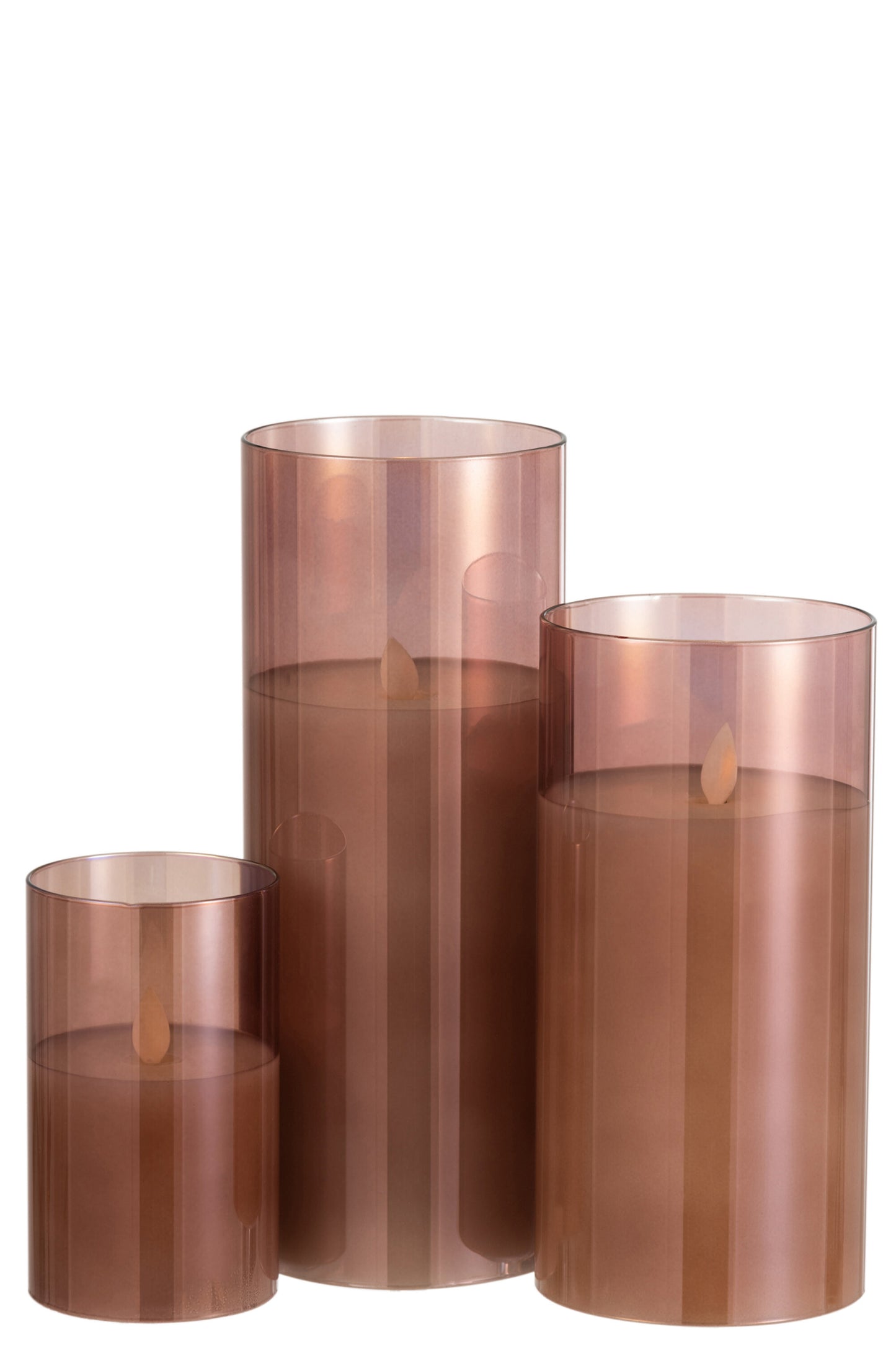 Sfeervolle LED Kaarsen Bruin – Realistisch Kaarslicht (Set of Los)