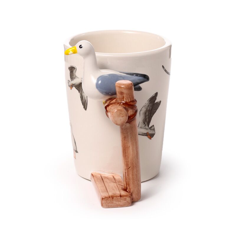 Möwenbecher mit 3D-Henkel – 400 ml
