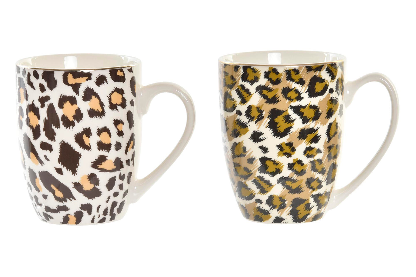 Panterprint Mok – Porselein 380ml in Twee Kleuren