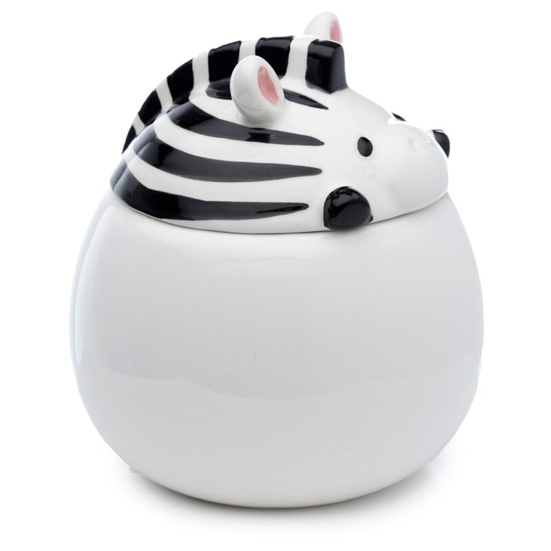 Zebra Mok met Deksel – Keramiek 450 ml