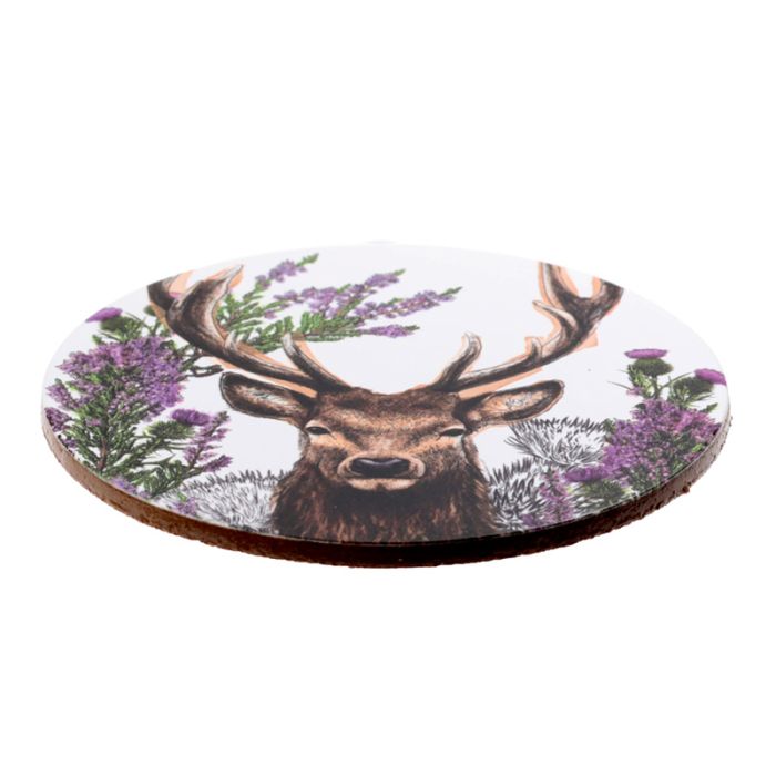 Onderzetters met Wilde Herten – Set van 4 – 10x10 cm
