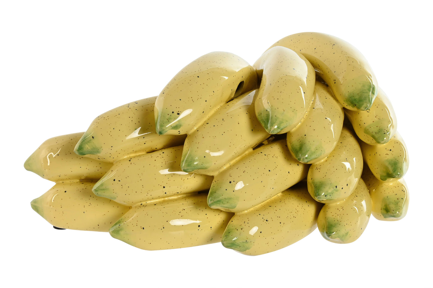 Banana figurine yellow ceramic – decorative fruit figurine