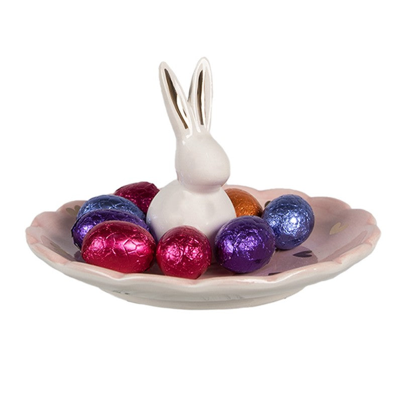 Schaaltje met Konijn en Hartjes