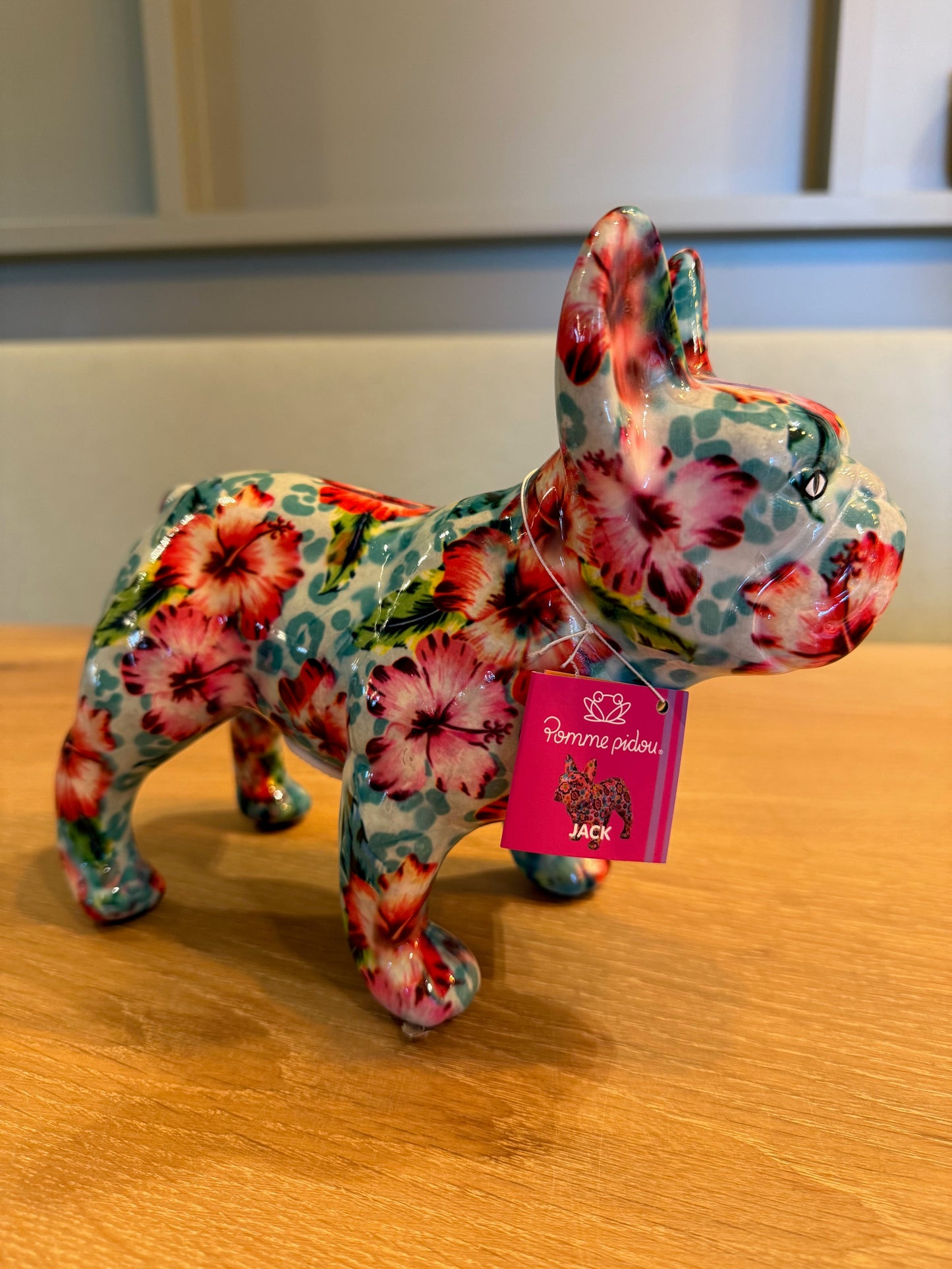 Spardose Bulldog Jack – Hibiscus Mint Kiss
