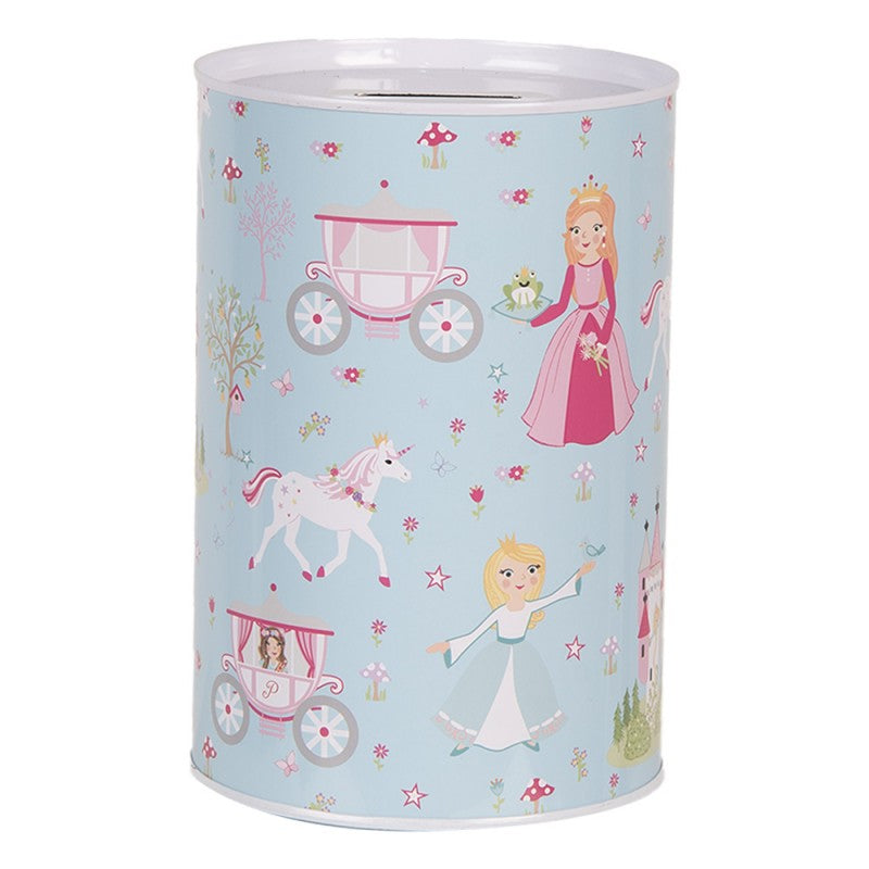 Spaarpot Prinses & Eenhoorn – Blauw Blik