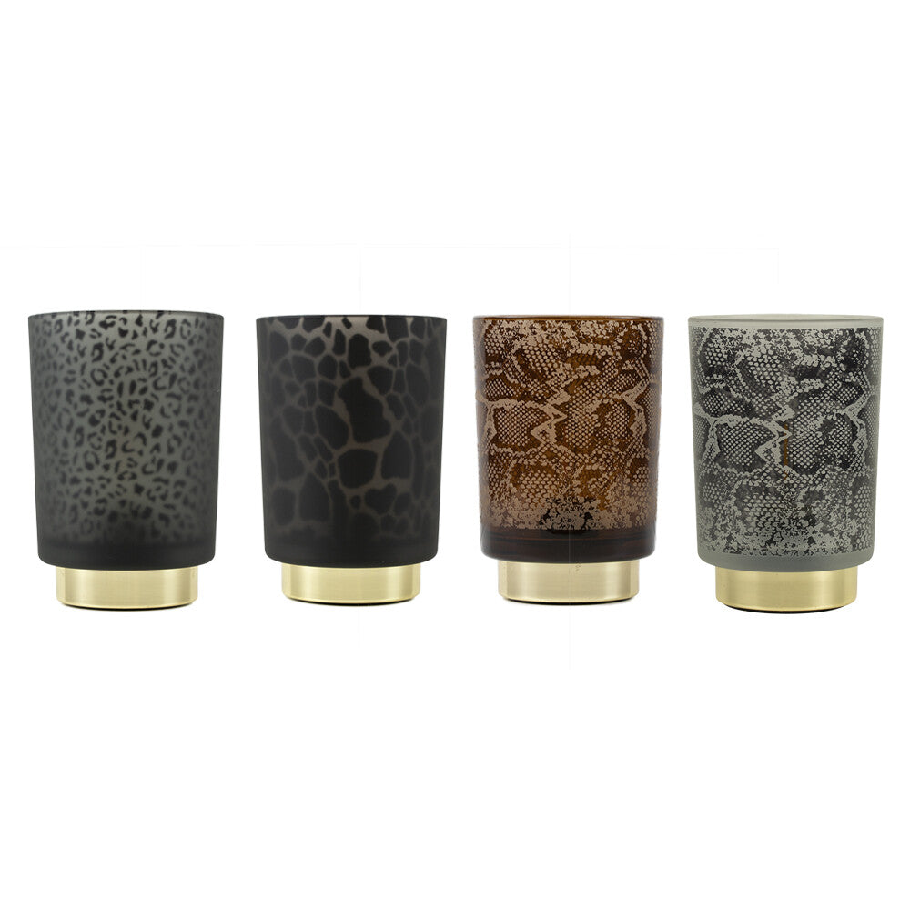 Tafellamp Slangenprint Grijs Goud | 2 formaten