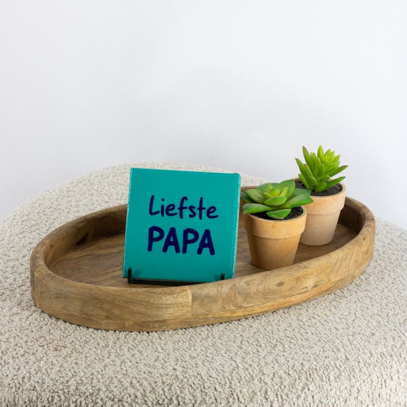 Tegeltje “Liefste papa” – Cadeau Tegel 10,5 cm