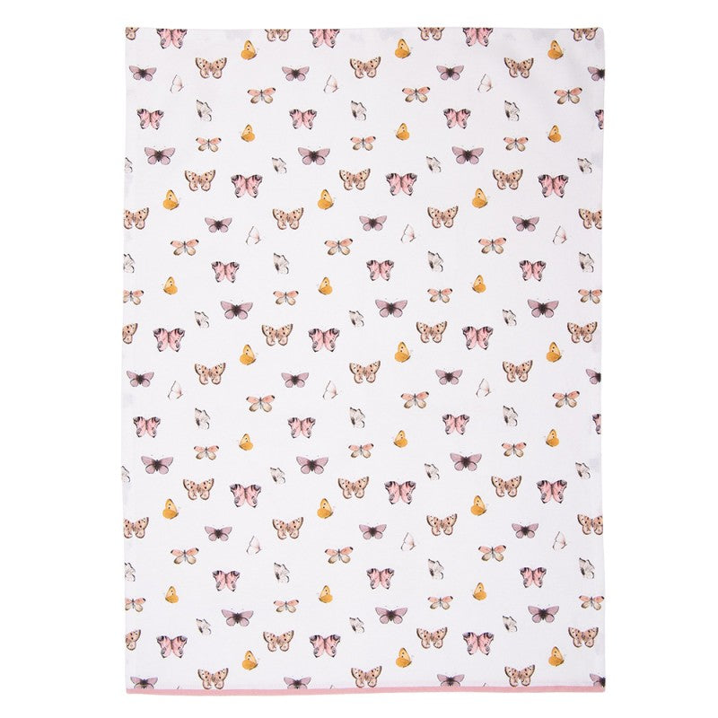 Geschirrtuch mit Schmetterlingsmotiv – 50 x 70 cm