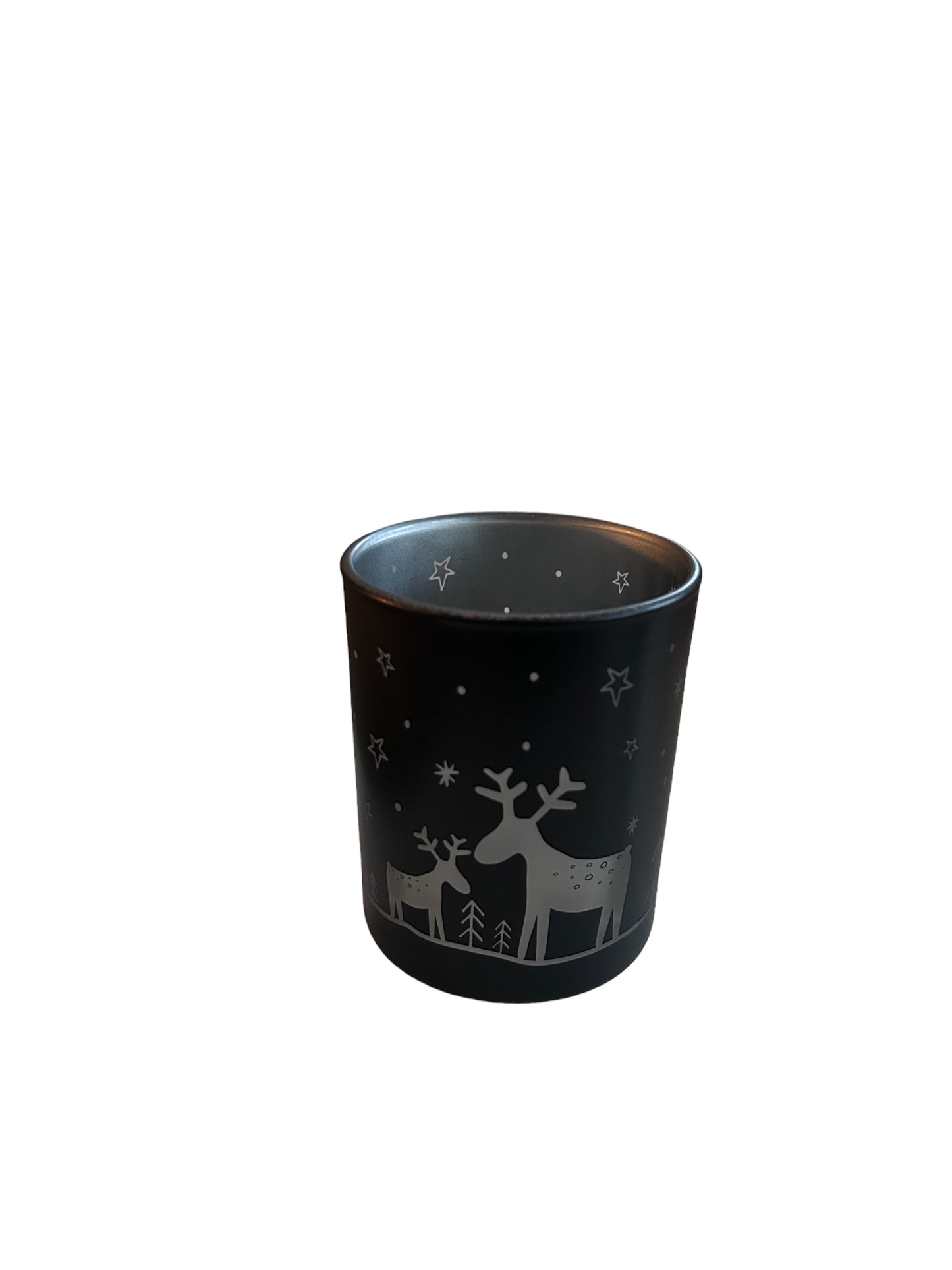 Theelichthouder Modern Rendier β Zwart/Grijs β Boltze (Groot of Klein)