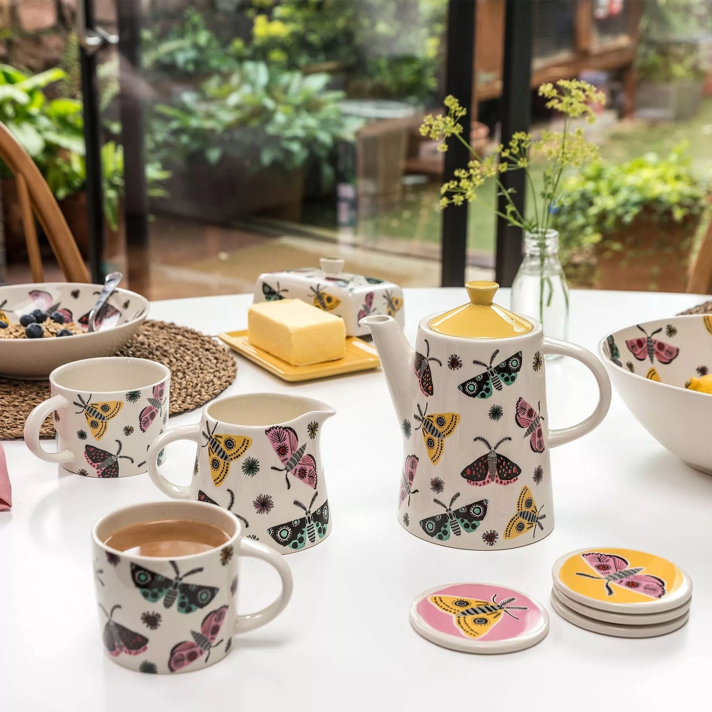 Theepot met Vlinders – Vintage Design 1,2L