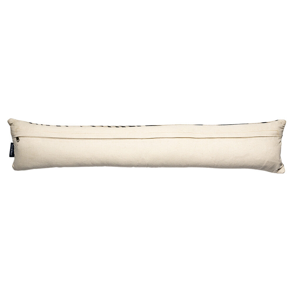 Tochtkussen Zebra 90 cm – Luxe Koeienleer Tochtrol