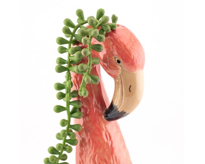 Flamingo Vaas Roze – Keramische Dierendecoratie 21 cm