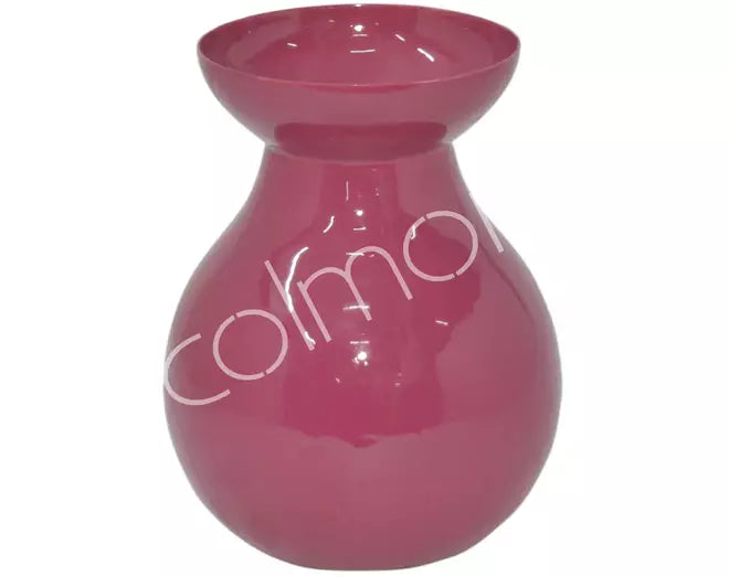 Fuchsia metalen vaas JOLIE Colmore glanzend 17 cm