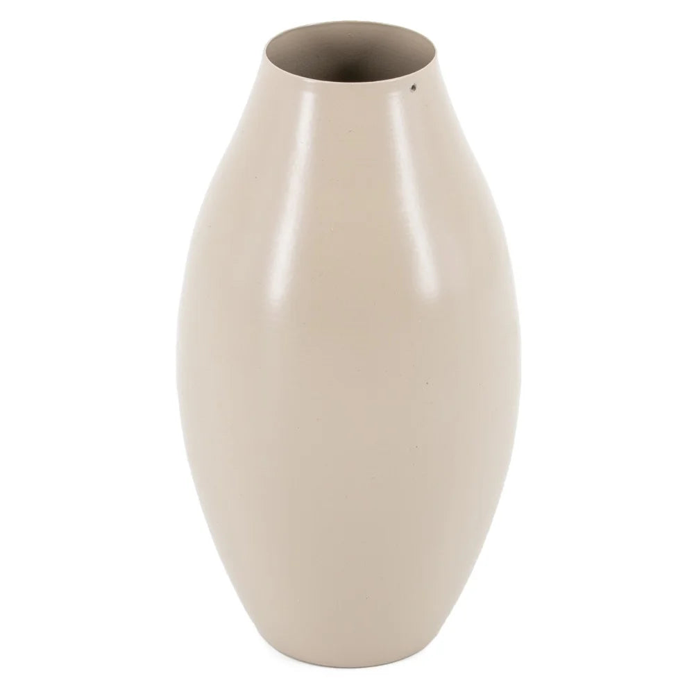 Beige Metallvase – Groß oder Klein – Kolony