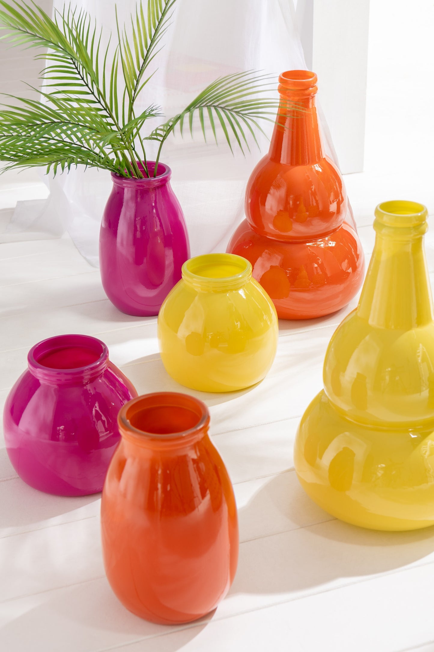Oranje Glazen Vaas – Eyecatcher 28 cm