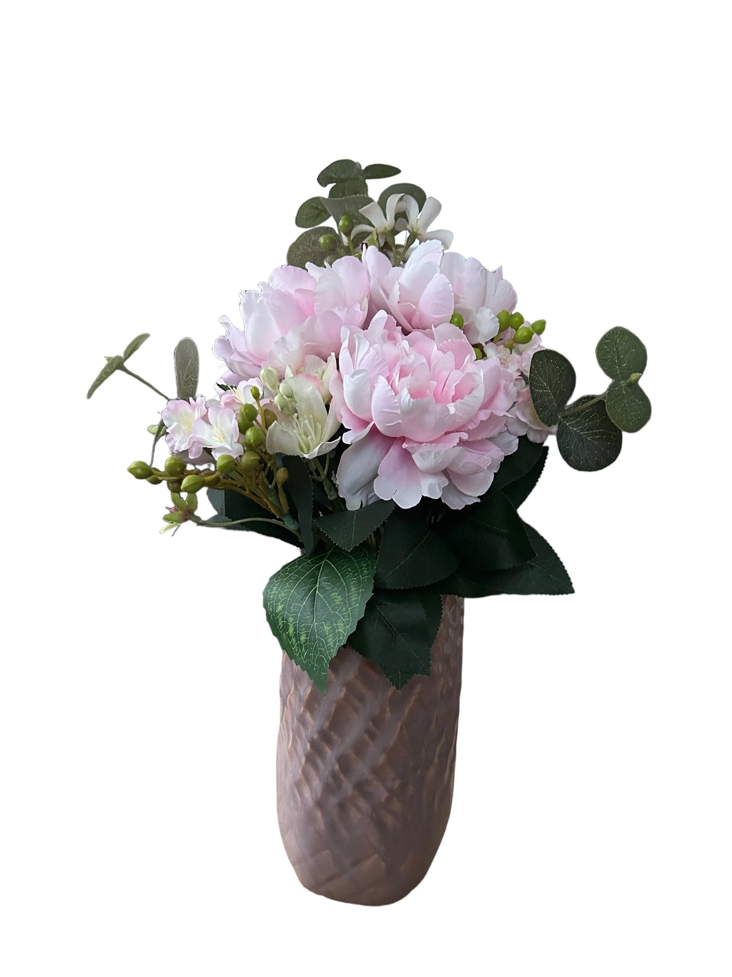 Roze Vaas met Kunstbloemen – Lichtroze of Donkerroze