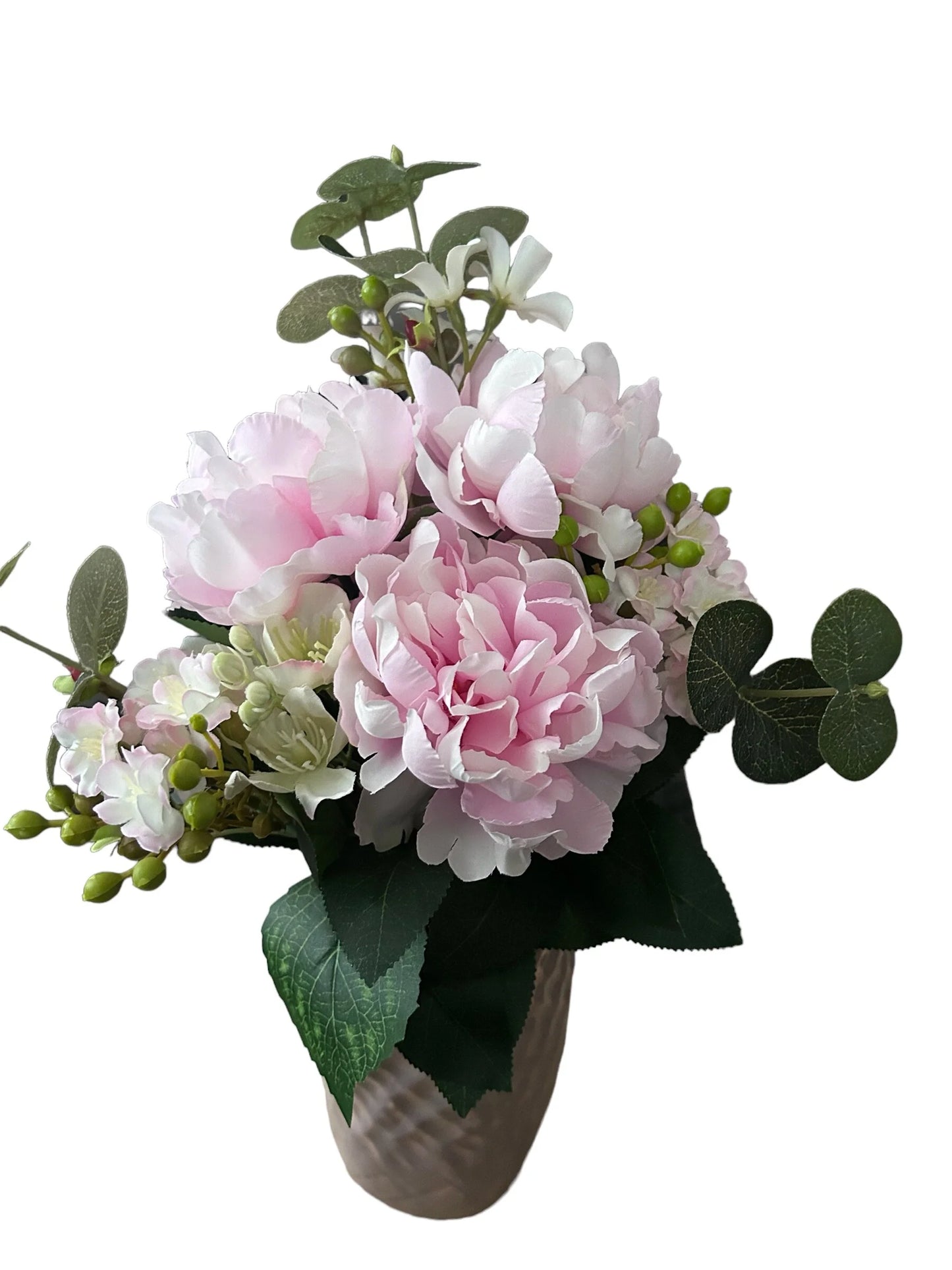 Roze Vaas met Kunstbloemen – Lichtroze of Donkerroze